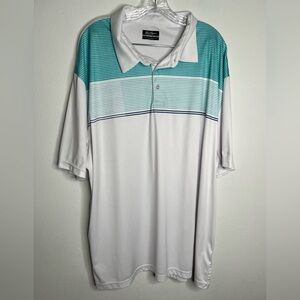 Ben Hogan Performance Mens Polo Shirt  Multicolor Stripes Size 3XL